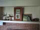 Mantle clock and ducks