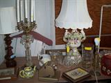 1975 copademonte $200.00 at rennigers probably $700.00, 1910 candelabra $ 250.00