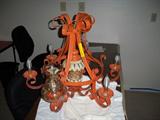 very old chandelier , don't believe it find me another fluted globe , we have them all .