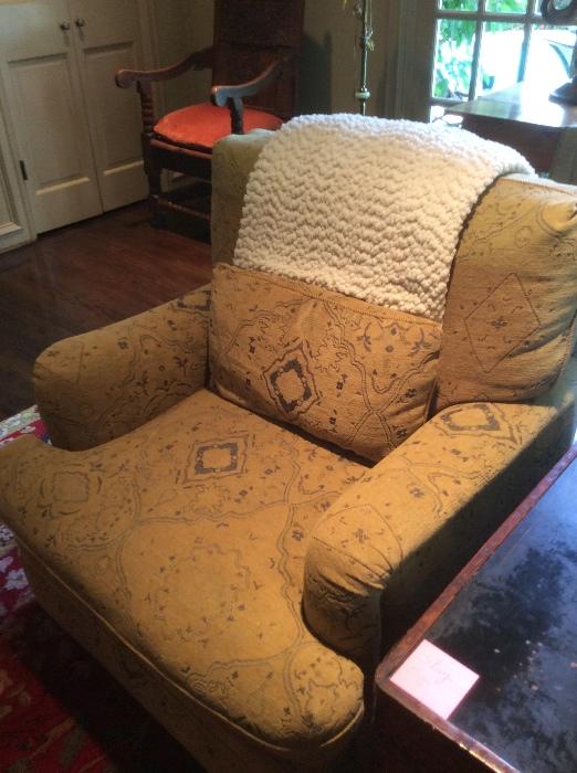 Pair upholstered club chairs. Very comfy and great condition. 