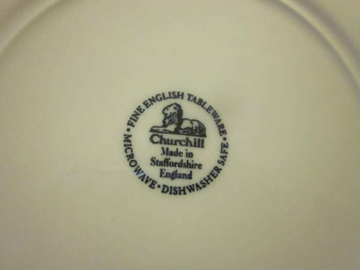 Churchill dinnerware, Staffordshire England