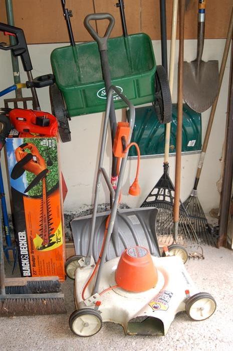 Lawn mower and garden tools