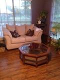 loveseat (has matching sofa) coffee table