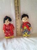 Pair Gofun Dolls