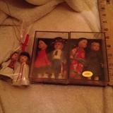 Felted Dolls; Boxed Japanese and German dolls