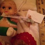 Uneeda Squeeze Doll and mini ballerina