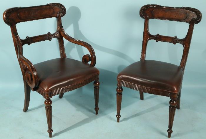 set of carved chairs