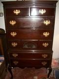 Mahogany highboy