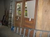 New wooden doors 36" and 32" - 12 of each size and aluminum step ladders