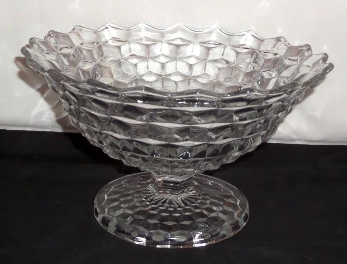 Fostoria Footed Punch Bowl