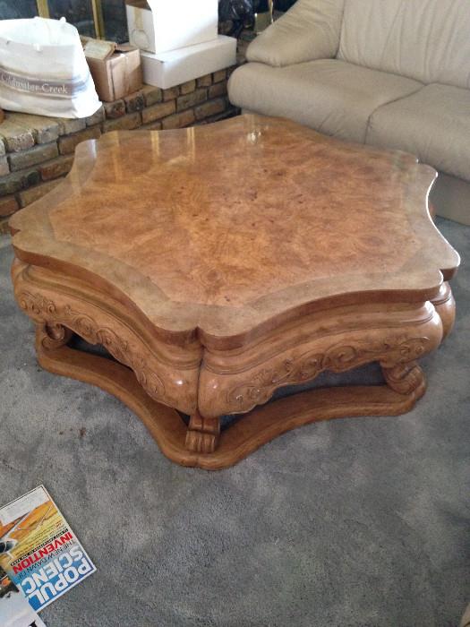 Lovely heavily carved table