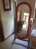 Cheval mirror.