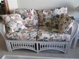 Wicker loveseat