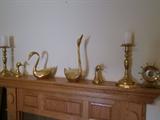 Brass items.