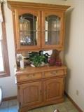 Oak china cabinet