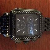 Michele Deco with Black Diamonds Watch