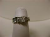 Diamond Channel Set Three Stone Ring