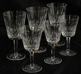 Waterford "Lismore" Water Goblets (6 7/8") [6 of 10 Goblets Shown]