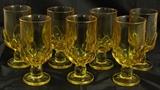 Franciscan "Cabaret" Corn Silk Iced Tea Goblets (7ea) & Wine Goblets (3 ea) not shown.
