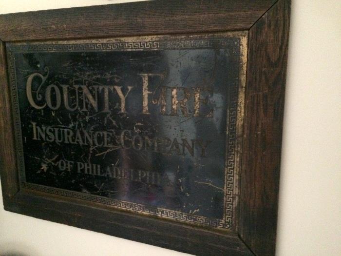  Old Fire Insurance Plaque from Phila.  (late 1800's)