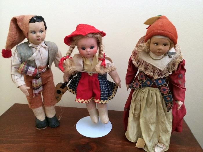 Old European character dolls