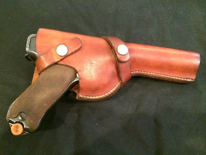 German Luger. Serial No. 3548     Holster is non-match. U.S. made