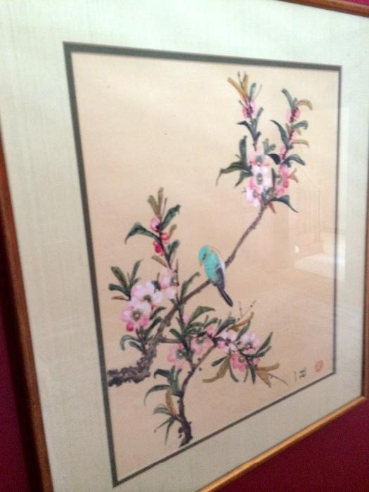 Oriental water color  (signed)