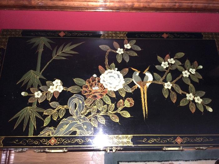 Beautiful Oriental chest (top)