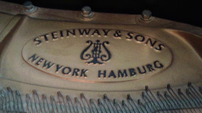 Steinway markings inside the piano!