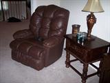 This recliner has the built in massage feature! Great for after a long day at the office.