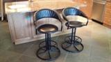 Black bar stools