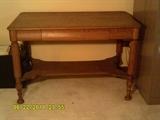 Quarter Sawn Library table with drawer