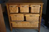 WICKER DRAWER CABINET
