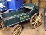 Antique decorative farm wagon