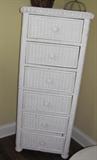 white wicker lingerie chest
