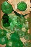 Vintage collectables and depression glass of many colors!!!