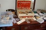 Tons of vintage costume jewelry...stay tuned for more pics of them!