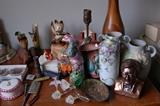 Vintage collectables and depression glass of many colors!!!
