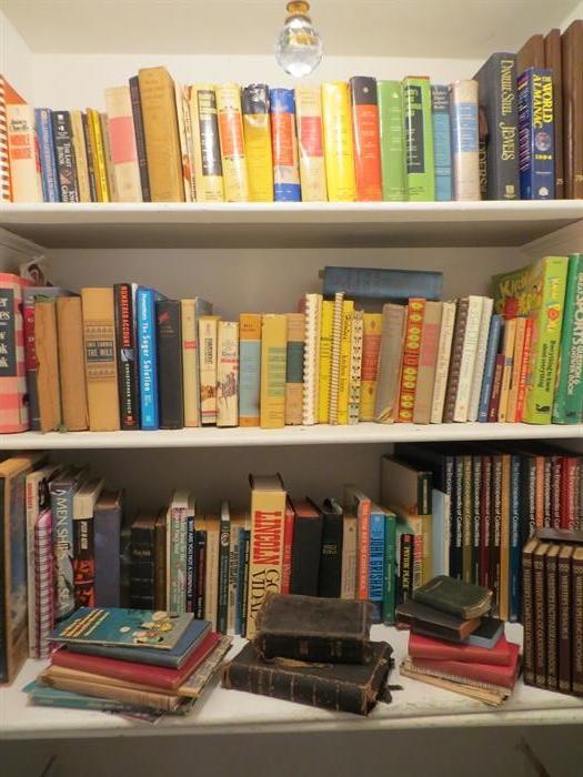 Lots of books...new and vintage
