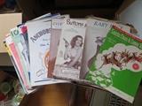 Vintage sheet music
