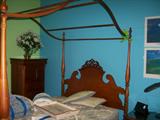 Cherry canopy bed