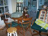 Table and chairs and stools - Oh My!