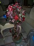 Faux Rose topiary
