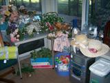 Huge sunroom is jammed with everyting that you could possible want!