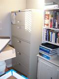 Hon 55 drawer lateral file with lock - and keys!  Filled with hanging folders
