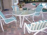 Cozy patio table and chairs