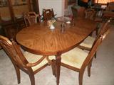 Dining table and 6 chairs