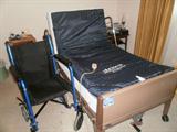 Adjustable hospital bedd with remote