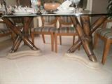 Dining table pedestals