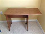 Typing table with drop leaf